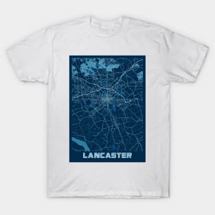Lancaster - United States Peace City Map T-Shirt